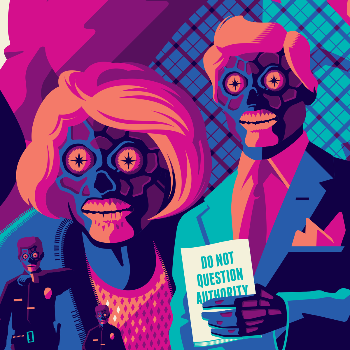 THEY LIVE variant edition screenprint