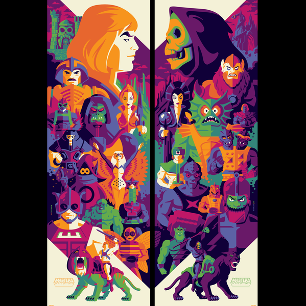 MASTERS OF THE UNIVERSE regular edition screenprint set